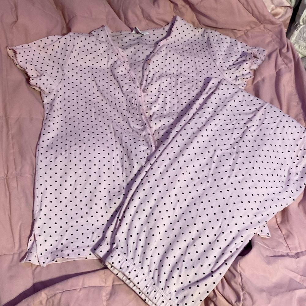 Charter club intimates polka dot pj set